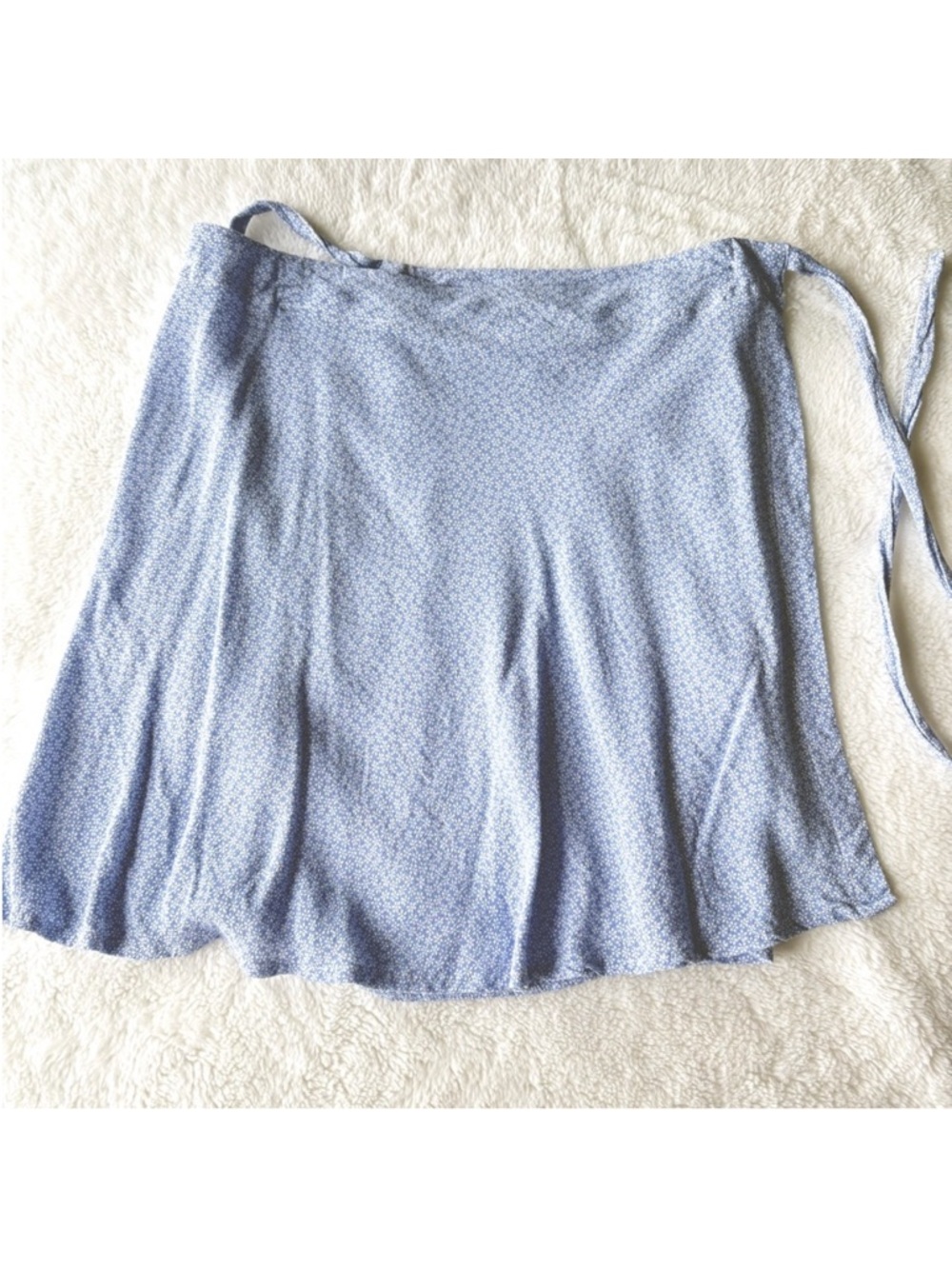 Brandy Melville Blue Wrap Mini Skirt